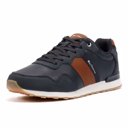 ) Ben Sherman Owen Retro Men's Tan/Navy Trainers - Brown, 9 (Adults'