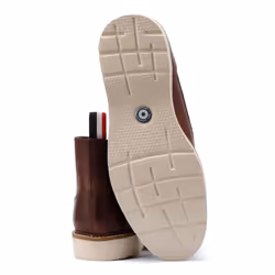 ) Ben Sherman Hampton Leather Men's Burgundy Boots - Red, 9 (Adults'