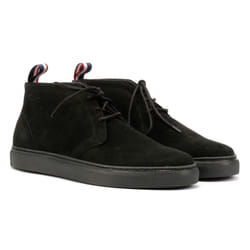 ) Ben Sherman Parka Suede Men's Black Boots - Black, 9 (Adults'