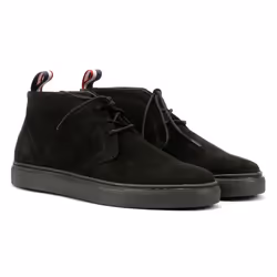 ) Ben Sherman Parka Suede Men's Black Boots - Black, 10 (Adults'