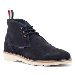 ) Ben Sherman Hampton Suede Men's Navy Boots - Blue, 7 (Adults'