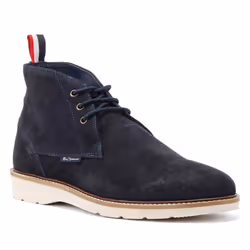 ) Ben Sherman Hampton Suede Men's Navy Boots - Blue, 8 (Adults'