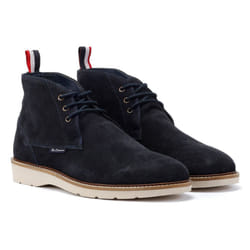 ) Ben Sherman Hampton Suede Men's Navy Boots - Blue, 11 (Adults'