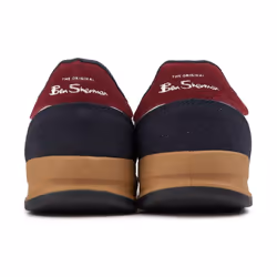 Ben Sherman Sokka Men's Comfort Stylish Classic Smart Fashion Casual Trainers - UK Size 9, White/Navy/Red