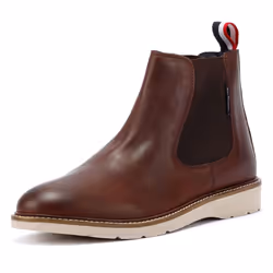 ) Ben Sherman Hampton Leather Men's Burgundy Boots - Red, 7 (Adults'