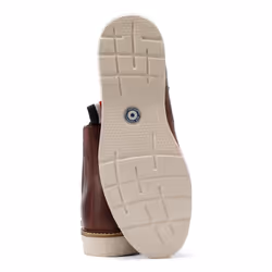 ) Ben Sherman Hampton Leather Men's Burgundy Boots - Red, 7 (Adults'