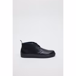 ) Ben Sherman Parka Leather Men's Black Boots - Black, 10 (Adults'
