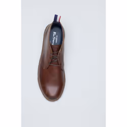 ) Ben Sherman Parka Leather Men's Brown Boots - Brown, 10 (Adults'