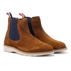 ) Ben Sherman Hampton Suede Men's Tan Boots - Brown, 8 (Adults'