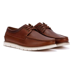 ) Ben Sherman Soho Suede Men's Brown Lace-Up Shoes - Brown, 9 (Adults'