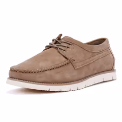 ) Ben Sherman Soho Suede Men's Stone Lace-Up Shoes - Grey, 10 (Adults'