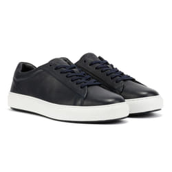 ) Ben Sherman Ace Cupsole Leather Men's Navy Trainers - Blue, 10 (Adults'