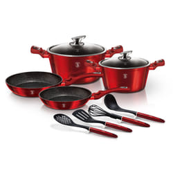 Berlinger Haus 10 Pc Cookware Set Induction - Red