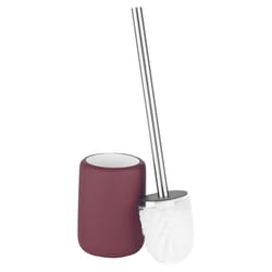 Ceramic Toilet Brush Bathroom Cleaning Holder Set - Purple