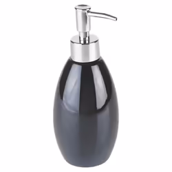 Ridder Ceramic Bathroom Dispenser Toilet Brush Set - Black, Soap Dispenser