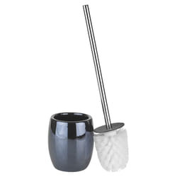 Ridder Ceramic Bathroom Dispenser Toilet Brush Set - Black, Toilet Brush