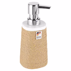 Ridder Brown Rope Wrap Ceramic Bathroom Accessory - Soap Dispenser