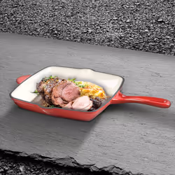 BerlingerHaus Cast Iron Induction Frying Pan Non Stick Grill Pan