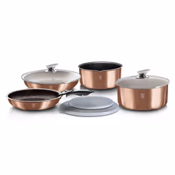 Berlinger Haus 9Pc Space Saving Pots and Pans Set - Rose Gold