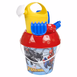 Disney Marvel Beach Bucket & Spade Toy Set Sandbox - Marvel: Spider-Man