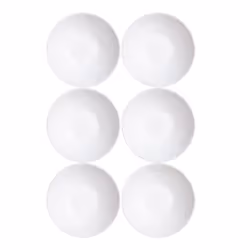 Luminarc Opal Glass White Dinner Set Tableware Collection Dinnerware Kitchen - Six Bowls