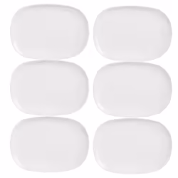 Luminarc Opal Glass White Dinner Set Tableware Collection Dinnerware Kitchen - Two Serving Plates