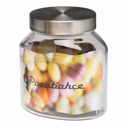 Pasabahce Large Glass Jar Container Storage + Lid - 1.5 Litre, 1