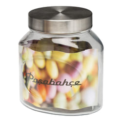 Pasabahce Large Glass Jar Container Storage + Lid - 1.5 Litre, 1