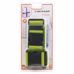 2Pc Dunlop Luggage Belt Adjustable Strap Travel Safe Baggage Suitcase Lock Tie