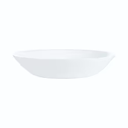 Luminarc Round 18pc Glass Dinner Set Dinnerware - White, 6 Soup Bowls