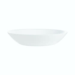 Luminarc Round 18pc Glass Dinner Set Dinnerware - White, 6 Soup Bowls
