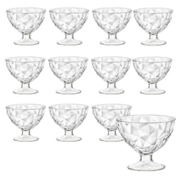 Glass Ice Cream Sundae Glasses Dessert Cocktail - 22cl Junior Glass, 12