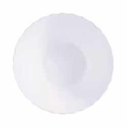 Luminarc White 18pc Opal Glass Dinner Set Plates - 24cm Salad Bowl