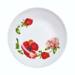 Luminarc 18pc Glass Flower Dinner Set Tableware - 6 Soup Bowls