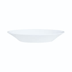Luminarc White 18pc Opal Glass Dinner Set Modern - 6 Soup Bowls