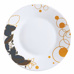 Luminarc Orme 6 Dessert Piece Opal Glass Dinner Set Modern Plates