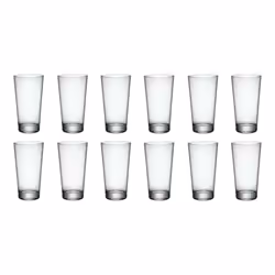 6/12 Bormioli Rocco Clear Drinking Tumblers Modern - 12 Glasses, 390ml High Ball