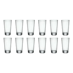6/12 Bormioli Rocco Clear Drinking Tumblers Modern - 12 Glasses, 390ml High Ball