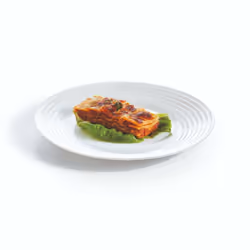 Luminarc Harena Lined 18pc Opal Glass Dinner Set - White, 6 Dessert Plates