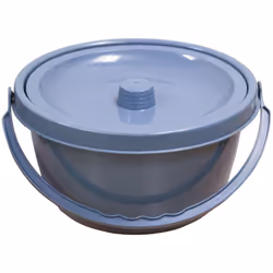 Grey Replacement Commode Bucket and Lid for ve00226 Folding Commode