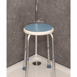Bath Stool with Rotating Seat - Height Adjustable Shower Aid Seat - 135kg Limit