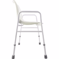 Height Adjustable Bathroom Shower Chair 820mm to 920mm - Built in Drainage Holes