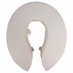 Foam Padded Raised Toilet Seat - Raised 4 Inches - Easy Install Removable Cover