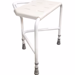 Height Adjustable Corner Shower Stool - Clip on Seat - 159kg Weight Limit