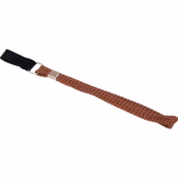 Brown Walking Stick Strap - Strong Durable Nylon - Secure Elasticated Loop