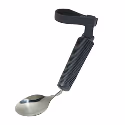 3 Piece Bendable Cutlery Set - Fork Knife and Spoon - Diswasher Safe - Black