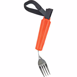 3 Piece Bendable Cutlery Set - Fork Knife and Spoon - Diswasher Safe - Red