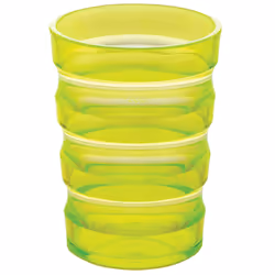Ergonomically Designed Easy Grip Cup with Cap - Spill proof Nozzle - Yellow