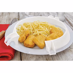 Plastic Plate Guard - 23 28cm Diameter - Dishwasher and Microwave Safe