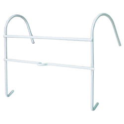Large Urine Catheter Bag Hanging Holder - Integrated Tube Clip - Plastic Coated